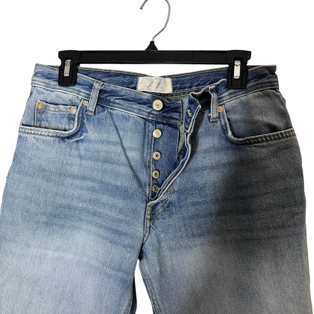 Free People Maggie mid-rise straight-leg distressed Jeans Size 27 - Picture 8 of 10